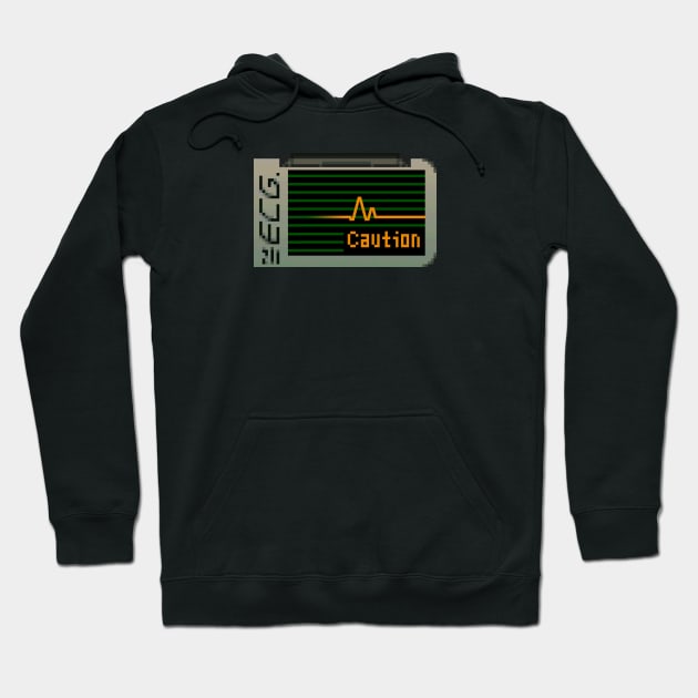 ECG - Caution Hoodie by CCDesign